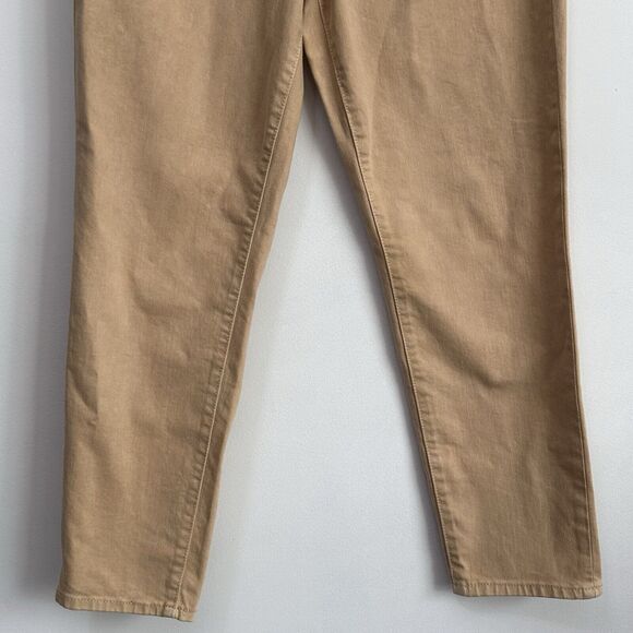 Old Navy Jeans 8 OG Straight High Rise Secret Slim Pockets Wheat Tan Casual New - Picture 2 of 9